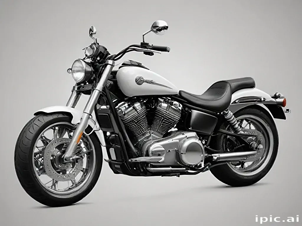 motorcycle clipart black and white