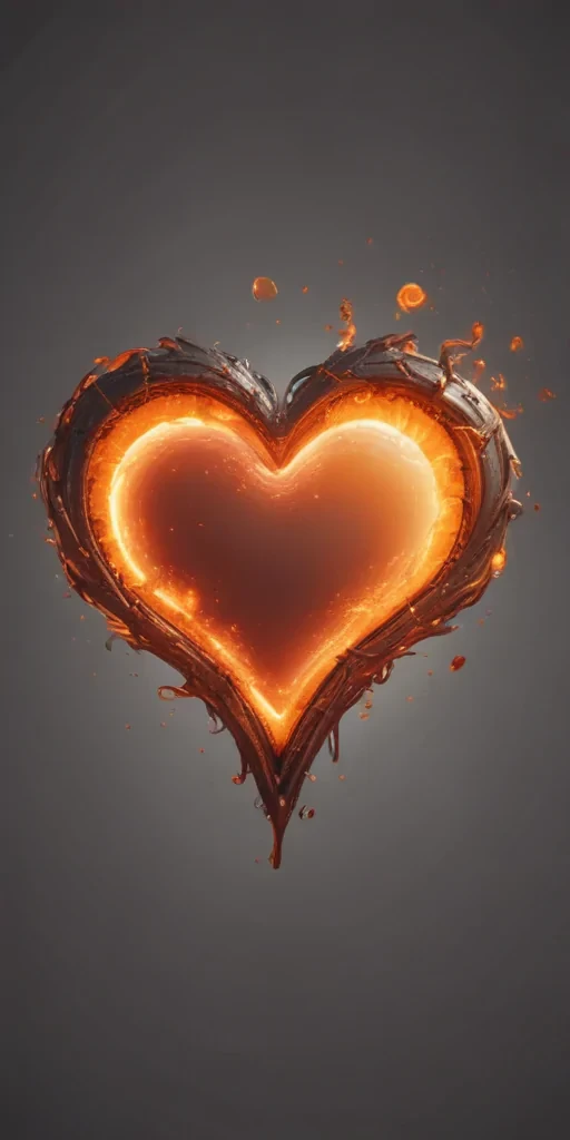 glow heart png