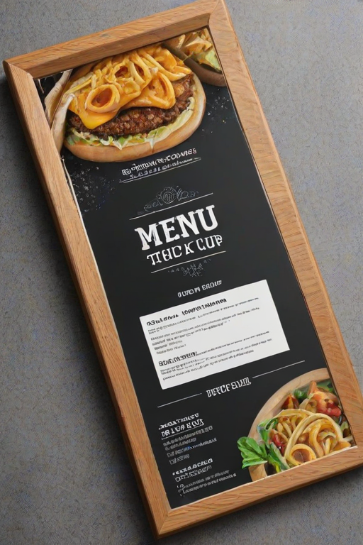 menu mock up