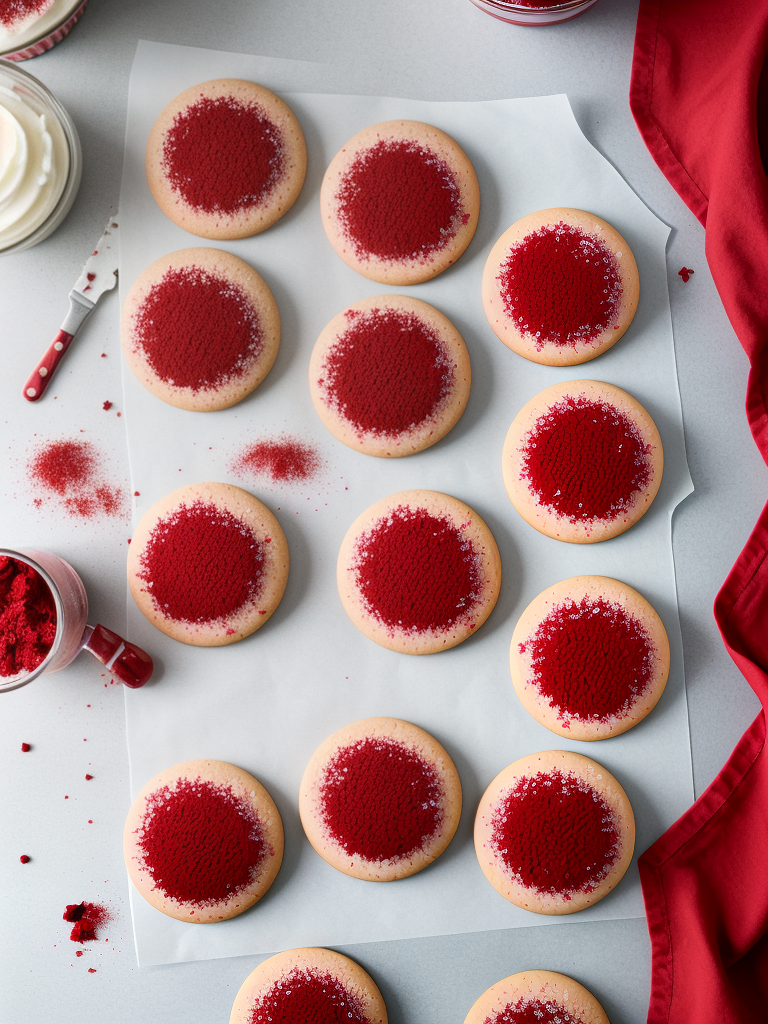 red velvet cookies made with cake mix