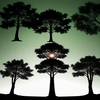 trees silhouette png