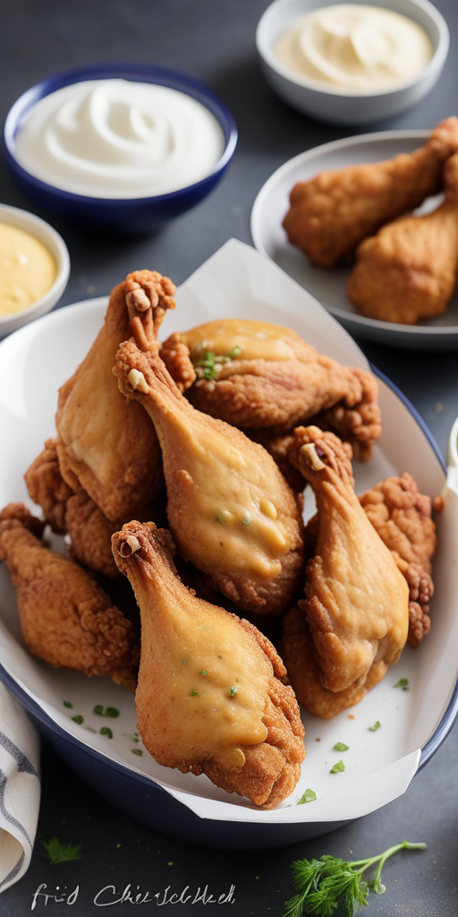 fried chicken with cornstarch no flour