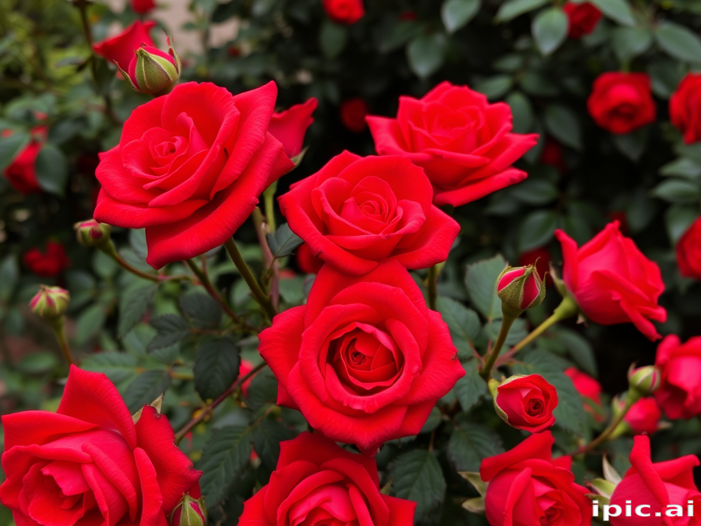 red roses aesthetic