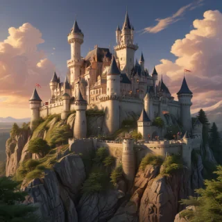 cartoon of castle