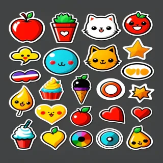 free digital stickers png