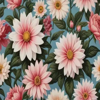 aesthetic flower painting