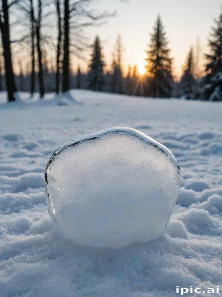 transparent snow