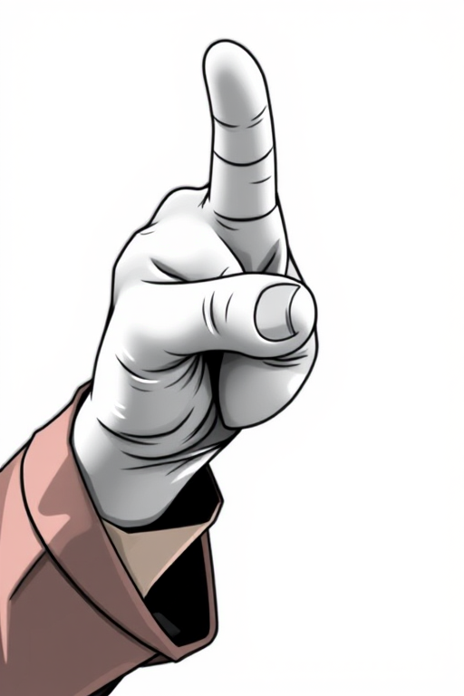 finger pointing png