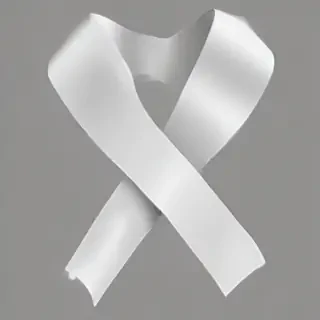 white ribbon png