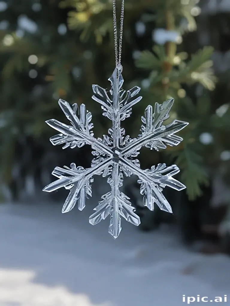 transparent snowflake