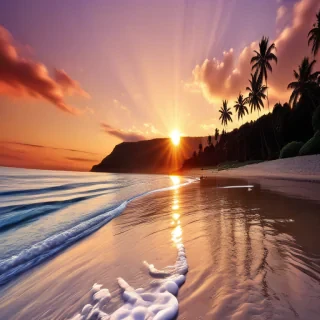 beach wallpaper sunset