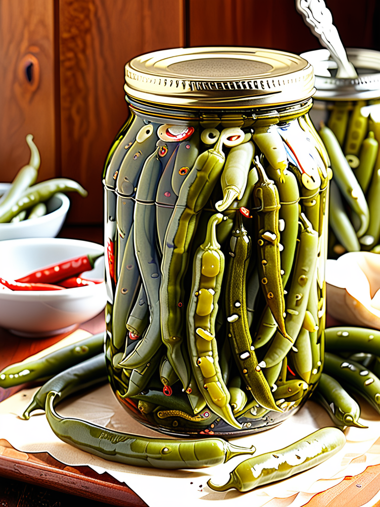 spicy green bean pickles recipe