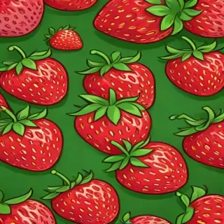 cute strawberry background