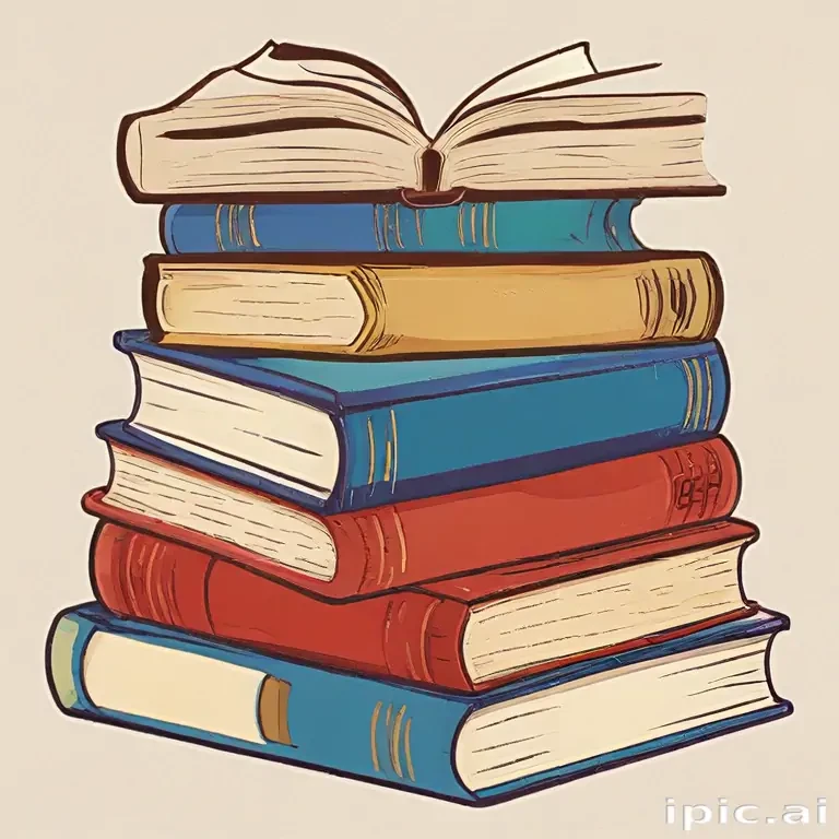 clipart stack of books