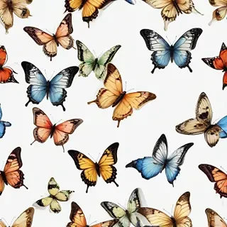 butterflies transparent