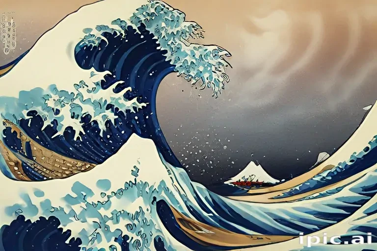 great wave wallpaper
