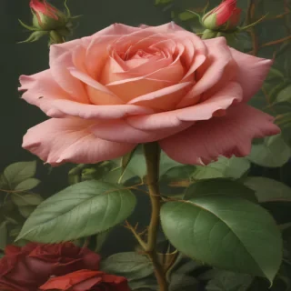 vintage rose illustration