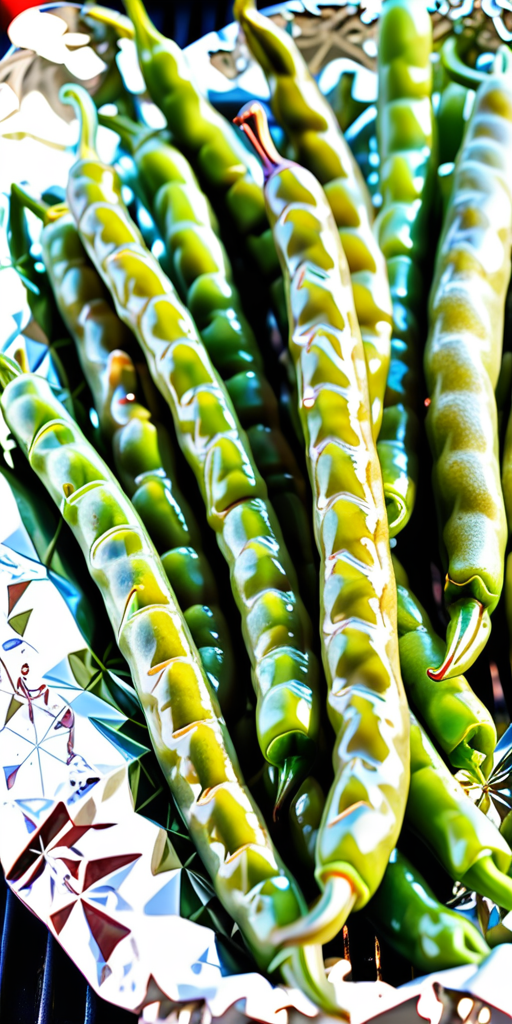 how long to grill green beans in foil