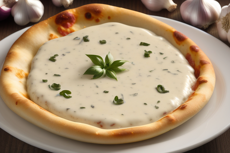 garlic cream sauce for pizza