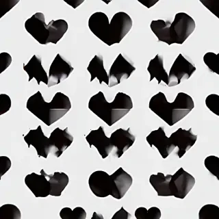 aesthetic black heart wallpaper