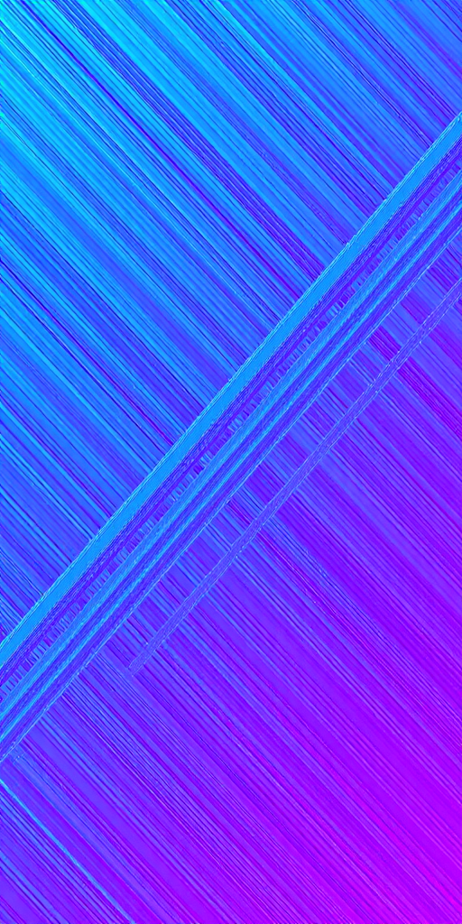 Generate an abstract pattern of dynamic diagonal lines in vibrant turquoise and purple colors, using a DSLR camera with a 50mm lens, f/2.8 aperture, ISO 100, and a high shutter speed of 1/500s, shot from an overhead view to capture depth and motion.