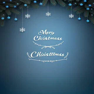 blue christmas bg