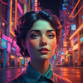 neon color background