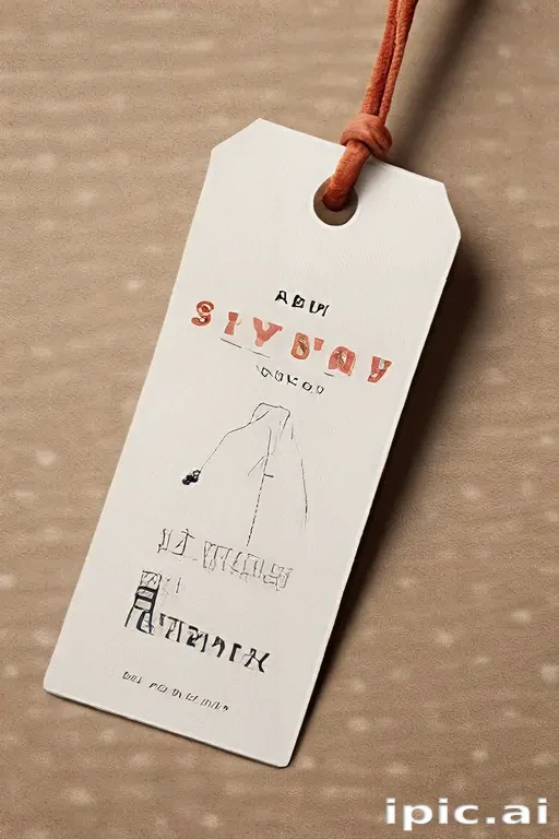 clothing tag mockup