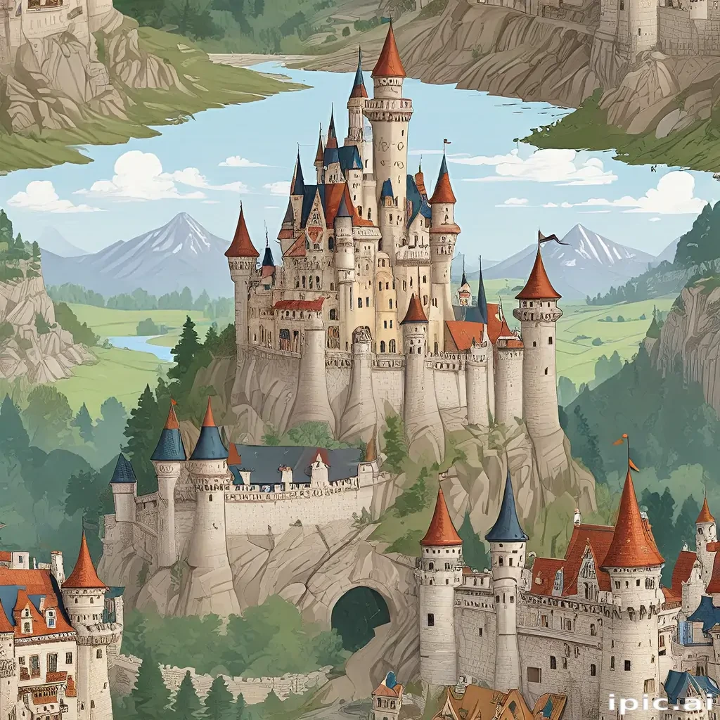 castle in cartoon