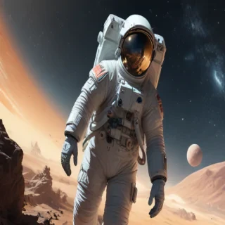 astronaut cartoon