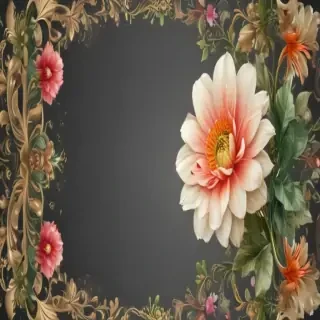 flower transparent border