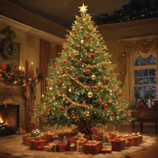 christmas tree pc wallpaper
