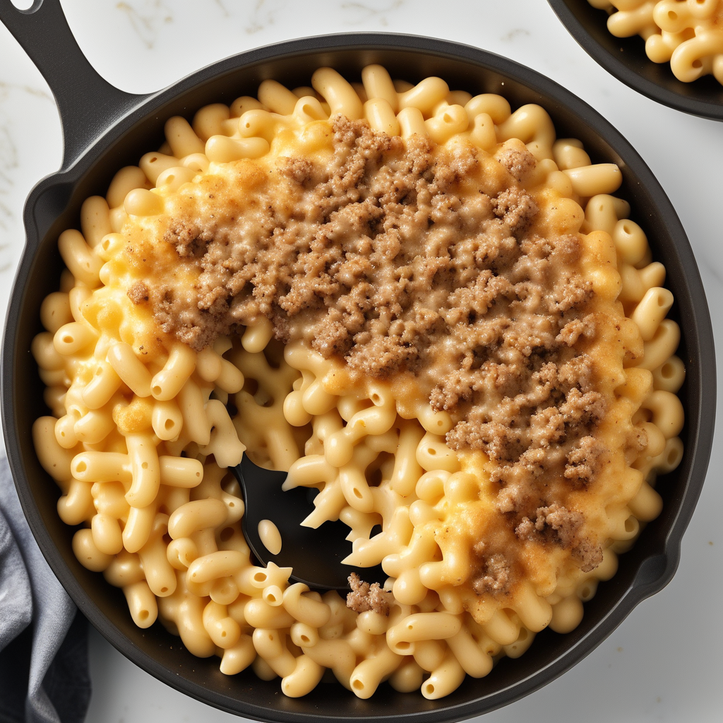 mac and cheese ground beef