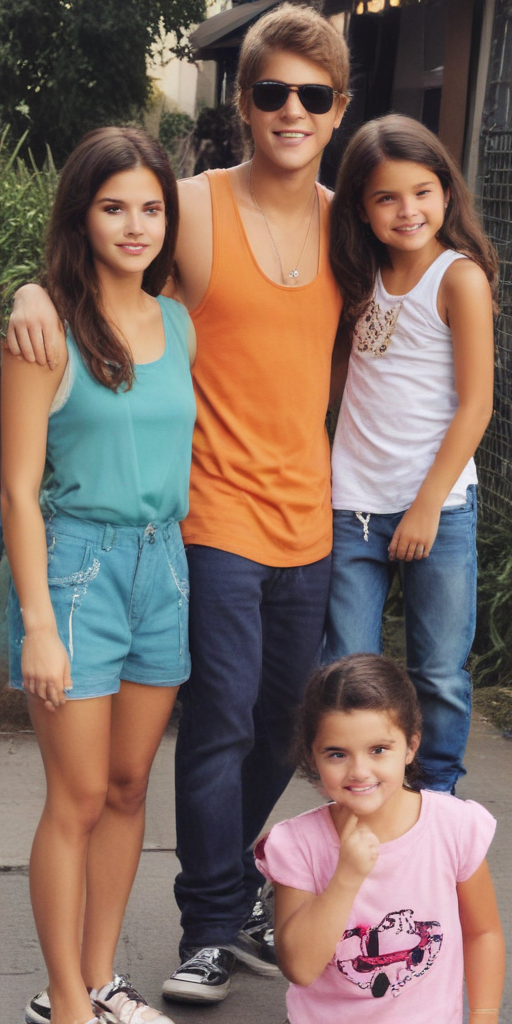 justin bieber with selena gomez family