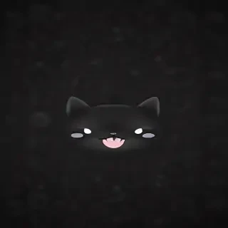 black wallpaper cute