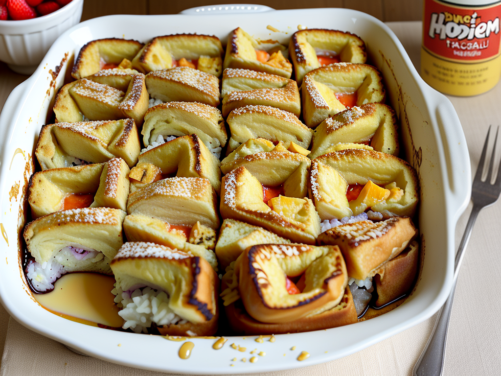 hawaiian roll french toast casserole