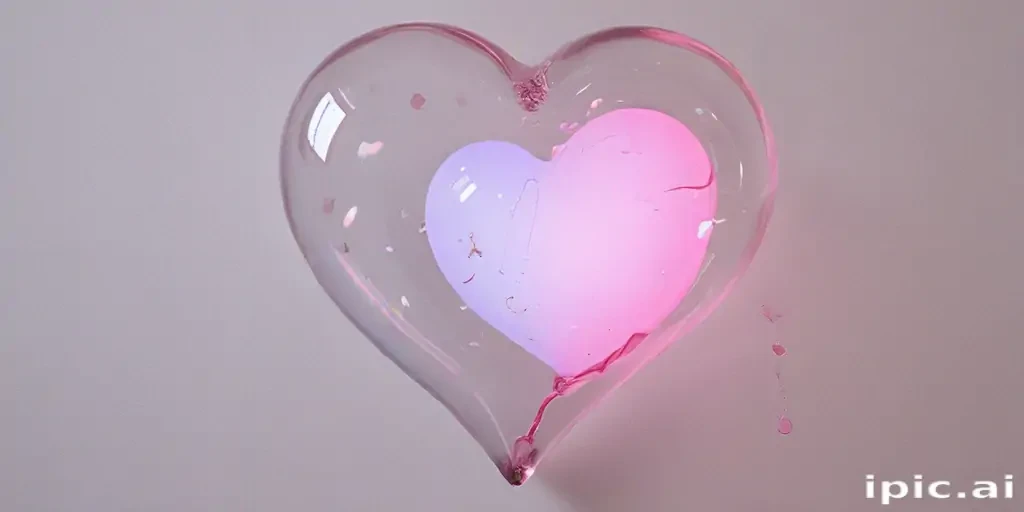 aesthetic transparent heart
