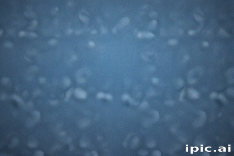 Close-Up View of Water Droplets on a Smooth Blue Surface