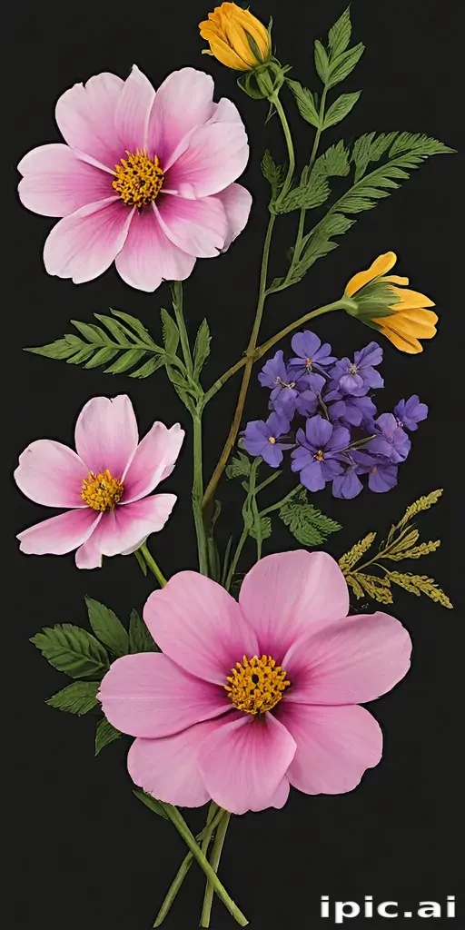 pressed flower png