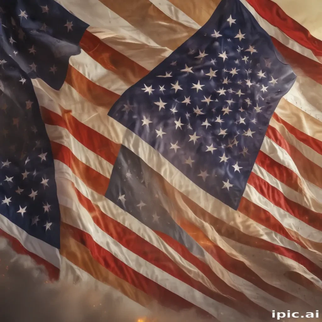 american flag aesthetic