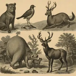 vintage illustrations animals