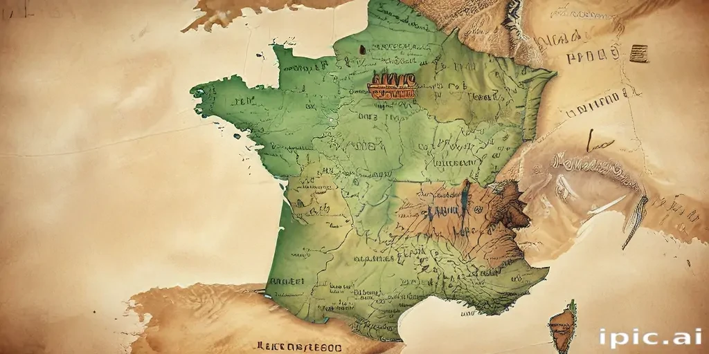 map of france