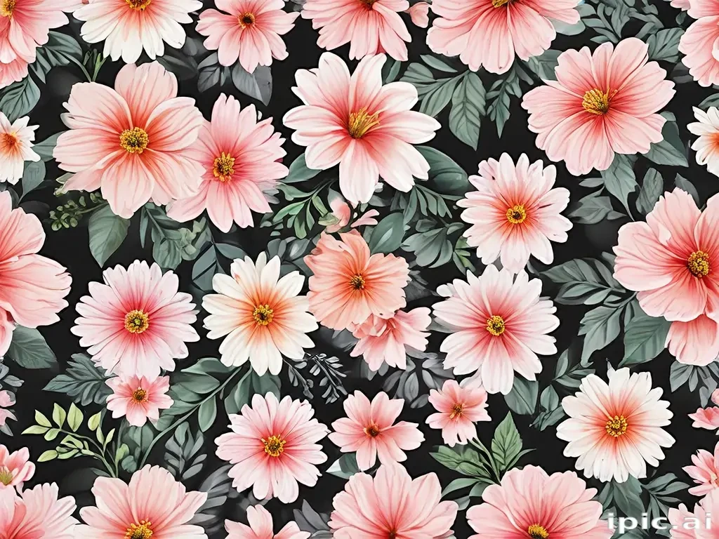 flowers clear background