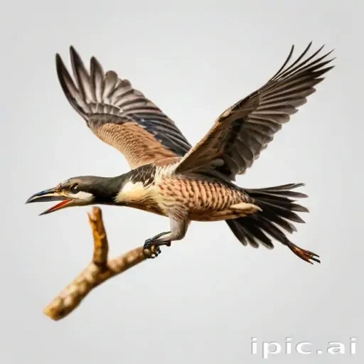 birds flying transparent background