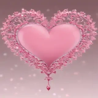 pink heart clipart