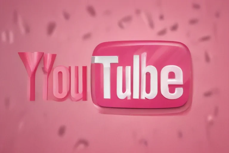 pink youtube logo