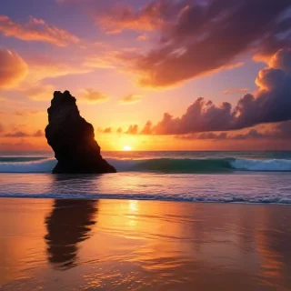 sunset wallpaper beach