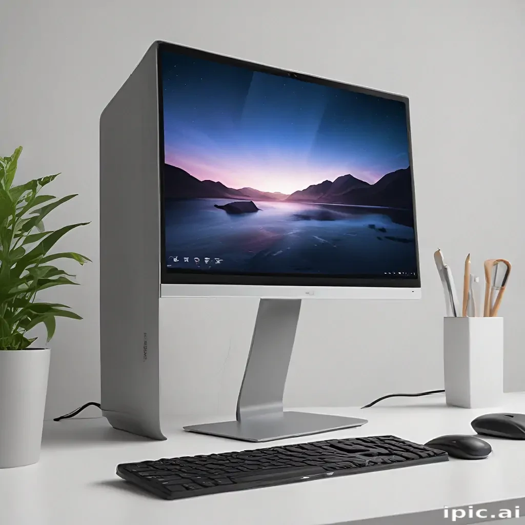 computer mockup