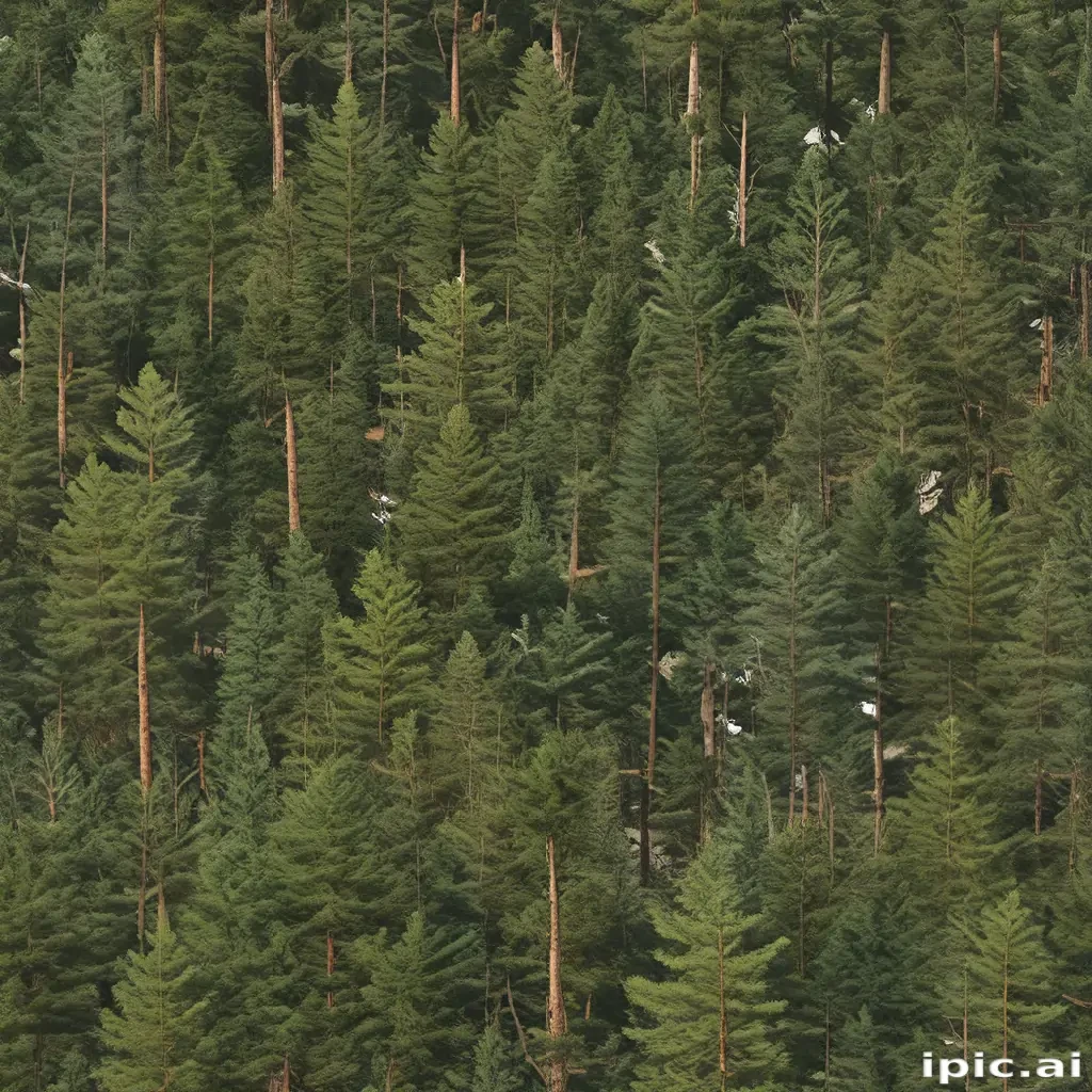 pine trees transparent background
