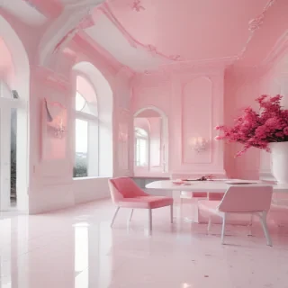 pink and white aesthetic